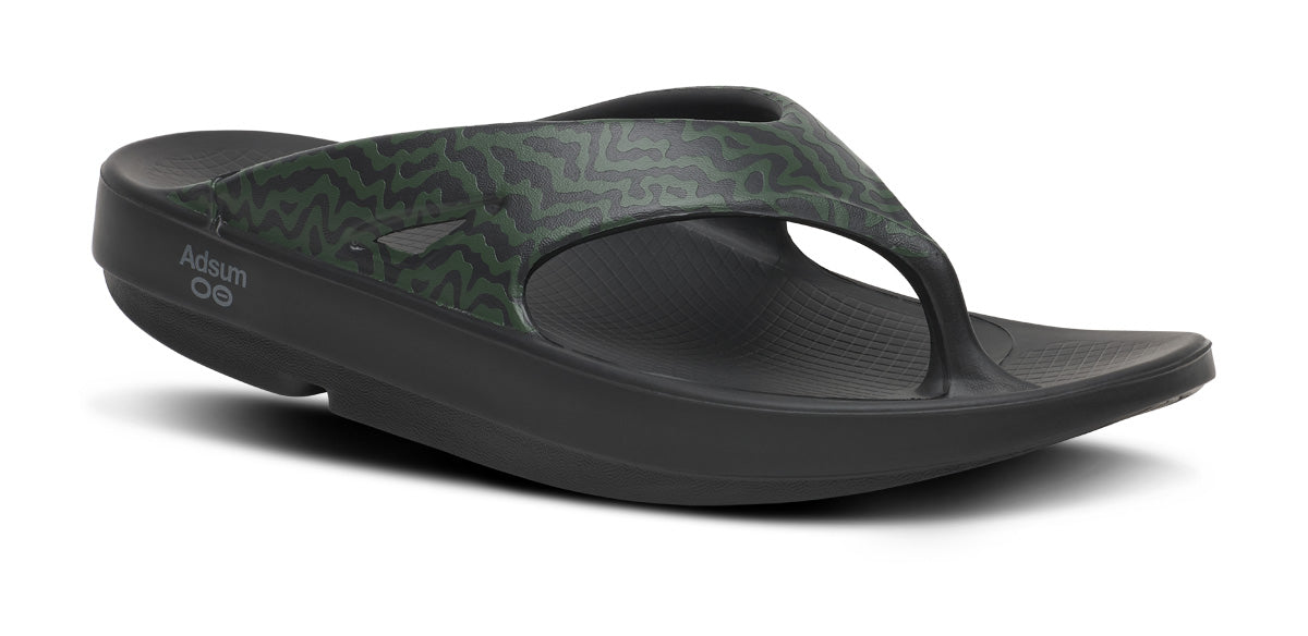 Men'S OOFOS X Adsum OOriginal Limited Sandal - Black