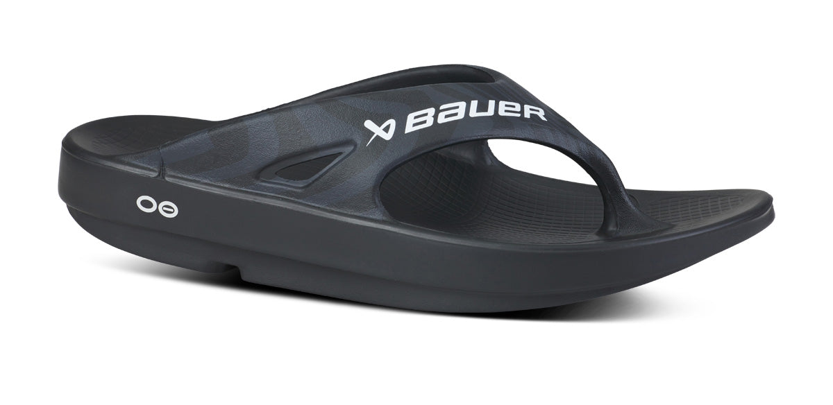 BAUER/OOFOS Women'S OOriginal Sport Sandal – Black Asphalt