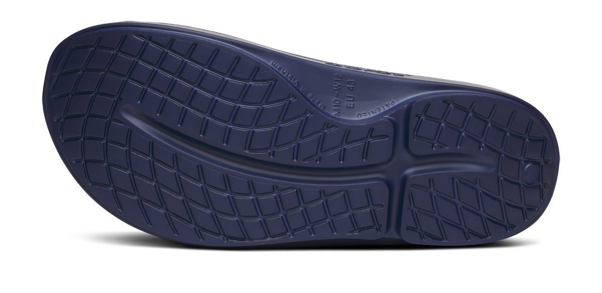 FJ X OOFOS Women'S OOahh Sport Slide Sandal - Navy Camo - Image 7