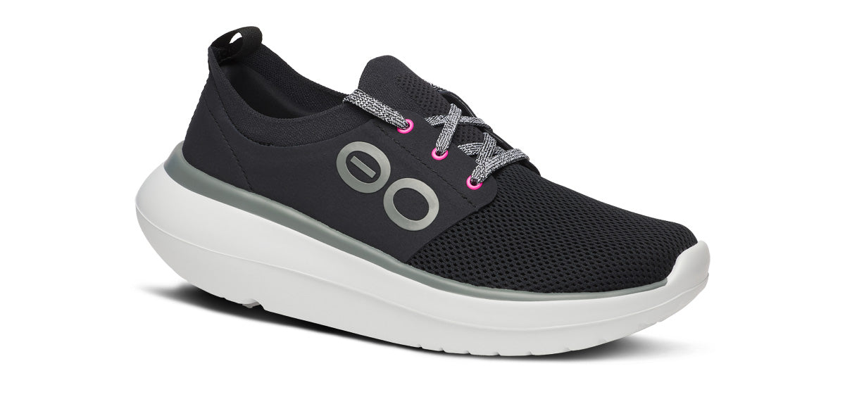 Women'S OOmy Stride - White Black