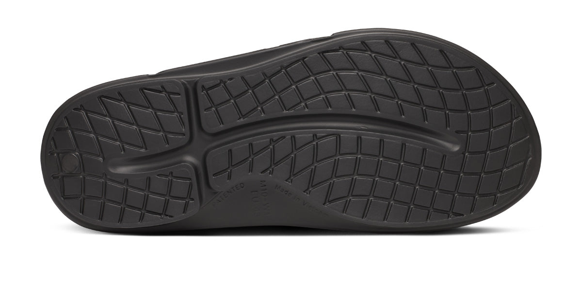 BAUER/OOFOS Men'S OOahh Sport Flex Sandal – Black - Image 7
