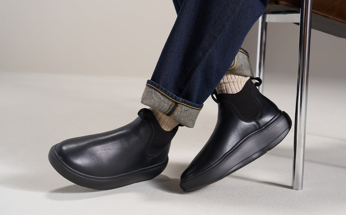 Men'S Leather Londoner - Black - Image 8