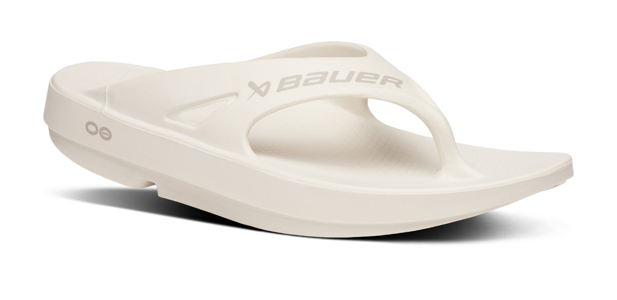 BAUER/OOFOS Men'S OOriginal Sport Sandal – Chalk
