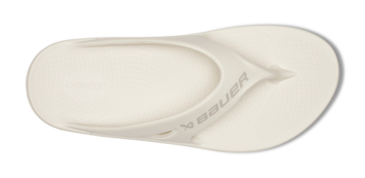BAUER/OOFOS Men'S OOriginal Sport Sandal – Chalk - Image 6
