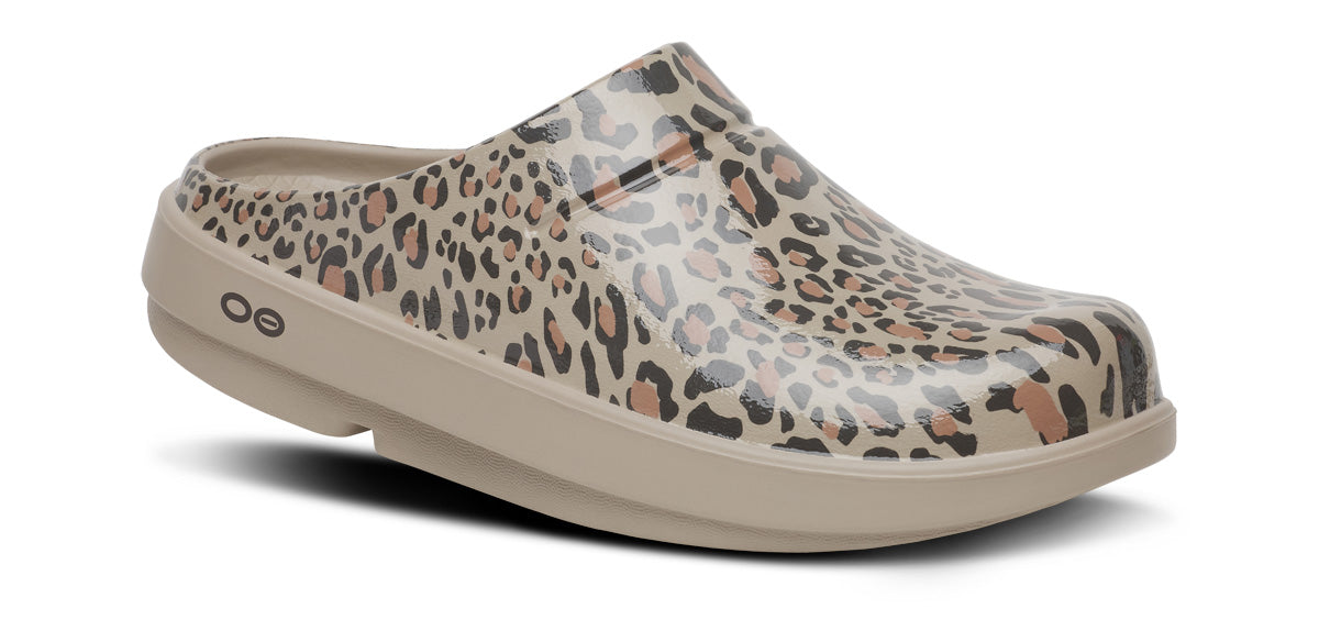 Women'S OOcloog Limited Edition Clog - Nomad Leopard