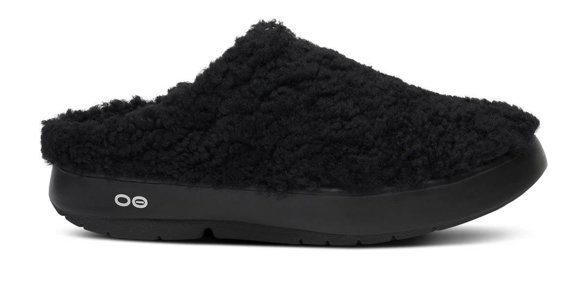 Women'S OOcoozie Sherpa Mule - Black - Image 2
