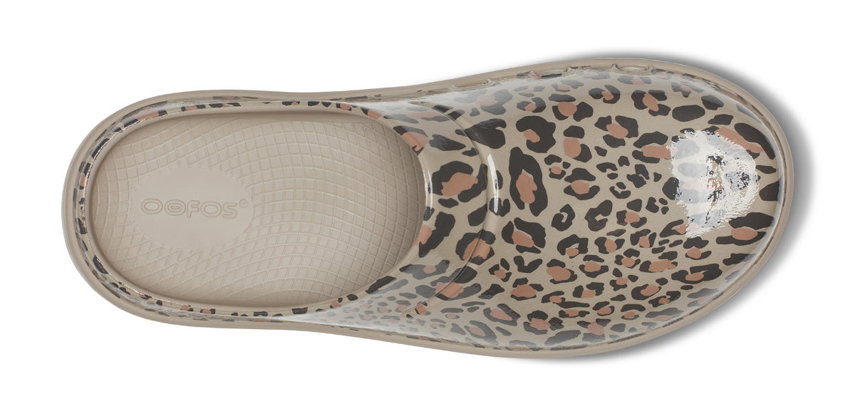 Women'S OOcloog Limited Edition Clog - Nomad Leopard - Image 6