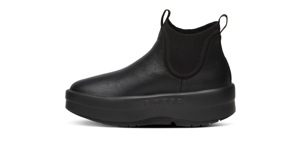 Women'S OOmega Leather Londoner - Black - Image 4