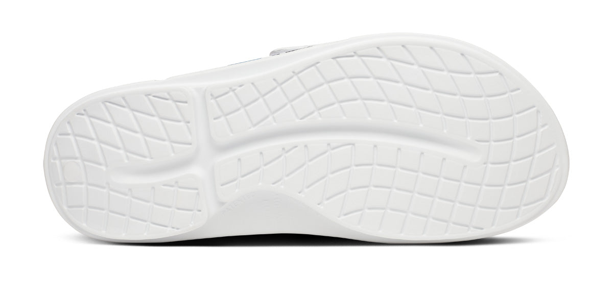 BAUER/OOFOS Men'S OOahh Sport Flex Sandal – White - Image 10