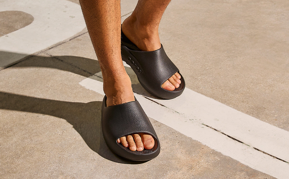 Men'S OOahh PLUS Slide Sandal - Black - Image 9